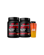 MuscleTech Nitro-Tech Ripped 1.5lb x2 + Shaker