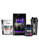 Muscletech Mass Tech 12lb + FREE Gut, Gains & Brain Bundle