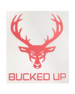 Bucked Up Logo Sticker - Pink