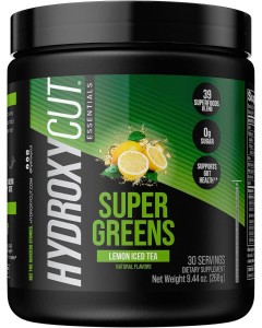 Hydroxycut Essentials Super Greens - 30 Serves - Lemon Iced Tea Dated 05/25