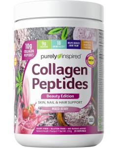 Purely Inspired Collagen Peptides - 20 Serves - Mixed Berry - Dated 05/25