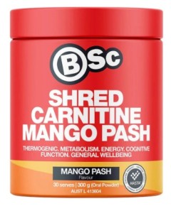 BSC Shred Carnitine 300g Mango - Dated 08/25