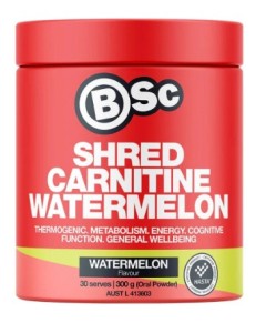 BSC Shred Carnitine 300g Watermelon - Dated 08/25