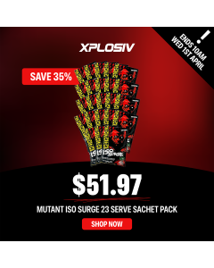 Mutant Iso Surge Triple Milk Chocolate 23 Serve Sachet Pack