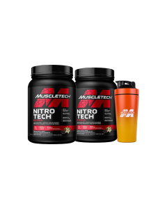 MuscleTech Nitro-Tech Ripped 1.5lb x2 + Shaker