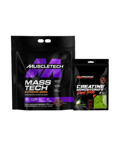 Muscletech Mass Tech Extreme 2000 20lb + FREE Premium Creatine Gummies