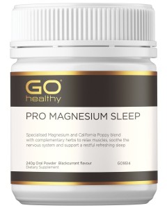 Go Healthy Pro Magnesium Sleep Powder 240g - Black Currant