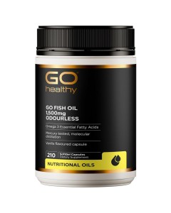 Go Healthy Fish Oil 1500mg Odourless 210 Capsules