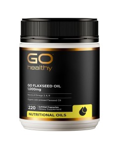 Go Healthy Flaxseed Oil 1000mg 220 Capsules