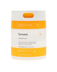 Warehouse Sale - Health By Habit Turmeric 120 Capsules Dated 12/24