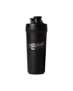 Mitchells Nutrition Stainless Steel Shaker - Black