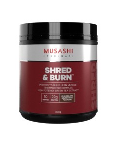 Musashi Shred And Burn Protein 340g