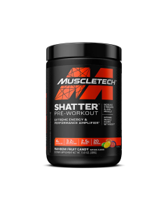 MuscleTech Shatter Pre-Workout - 20 Serves - Rainbow Fruit Candy Dated 06/25