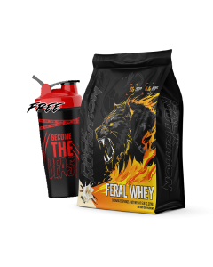 Pack Nutrition Feral Whey Protein 5lb + Shaker