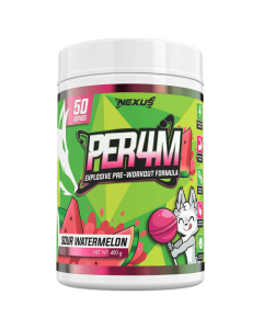 Nexus Sports Nutrition Per4m Pre-Workout 50 Serves Sour Watermelon - Dated 02/26