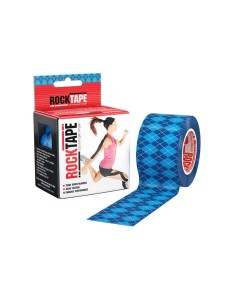 Rocktape Argyle Blue Pattern 5cm X 5mtr Roll