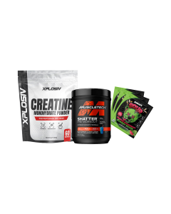 Muscletech Shatter + Xplosiv Creatine + Swoleys Samples