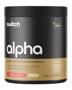 Switch Nutrition Alpha Switch Advanced 30 Serve Raspberry - Dated 3/26