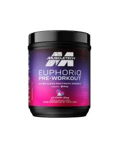 Muscletech EuphoriQ Pre-workout - 20 Serves Icy Snow Cone - 10/25 Dated