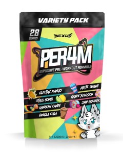 Nexus Sports Nutrition Per4m Variety Pack