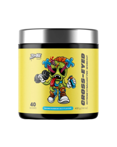 Zombie Labs Cross-Eyed Pre-Workout - 40 Serves Raging Rainbow Lolly - Dated 01/26