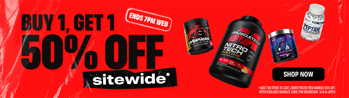 Buy One Get One 50% off sitewide
