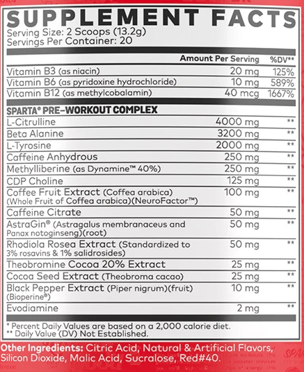 Sparta Nutrition Pre-Workout